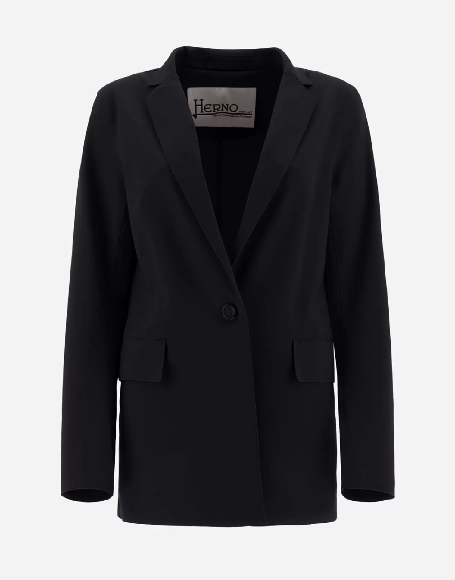 Herno Blazer In First-Act Nero Cheap