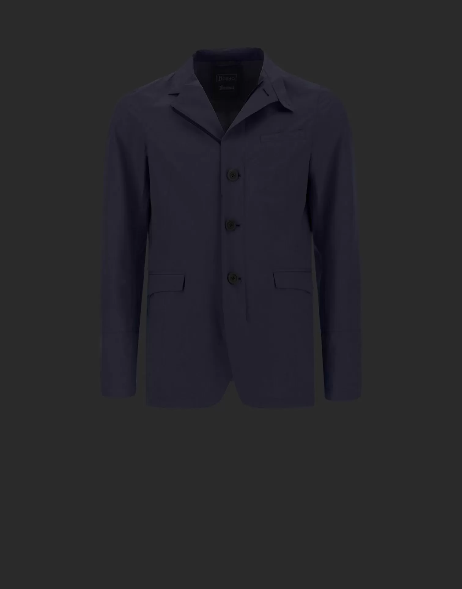 Herno Blazer Laminar Gore-Tex 2Layer Blu Flash Sale