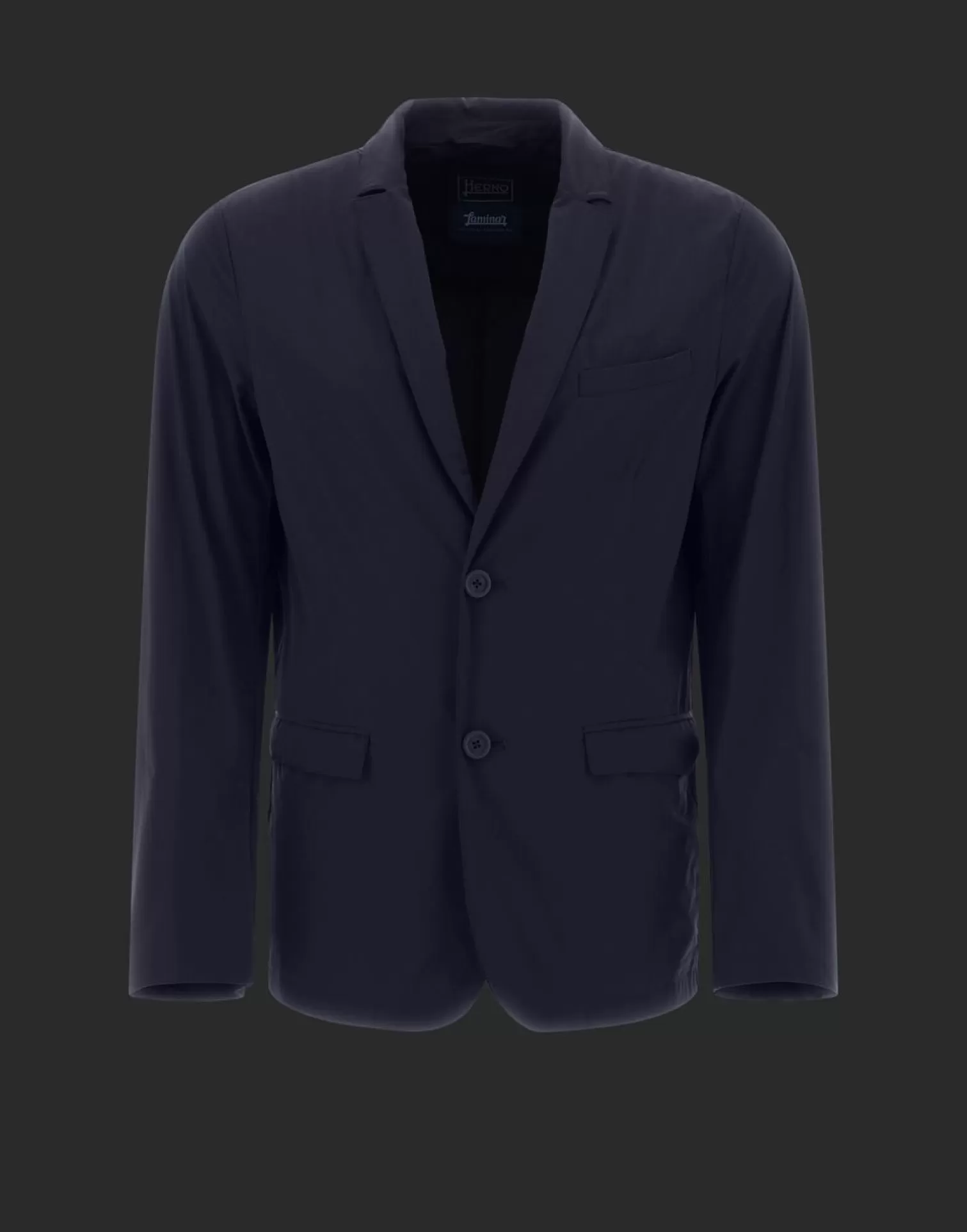 Herno Blazer Laminar In Light Matt Blu Navy Online