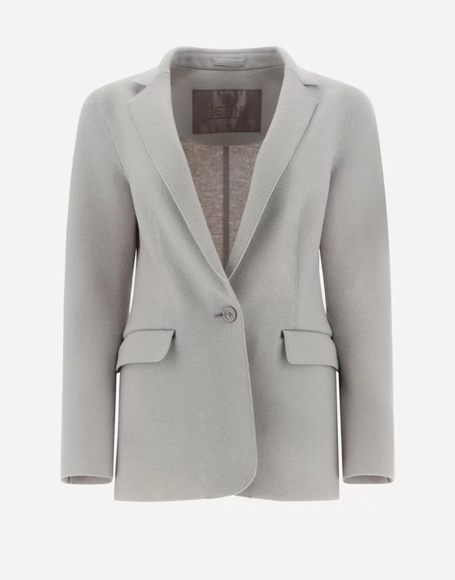 Herno Blazer Resort In Light Boiled Wool Chantilly Hot