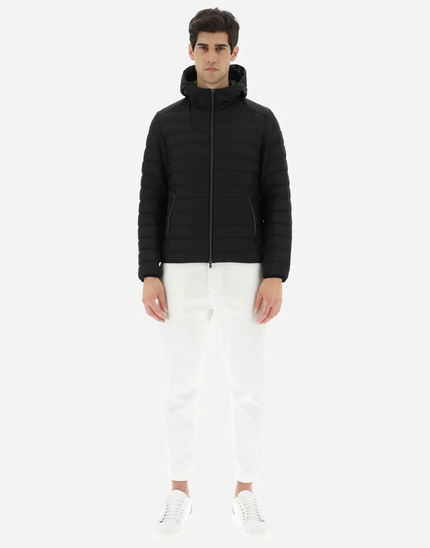 Herno Bomber Down Washed Nylon E Ultralight Sportswear Nero Sale