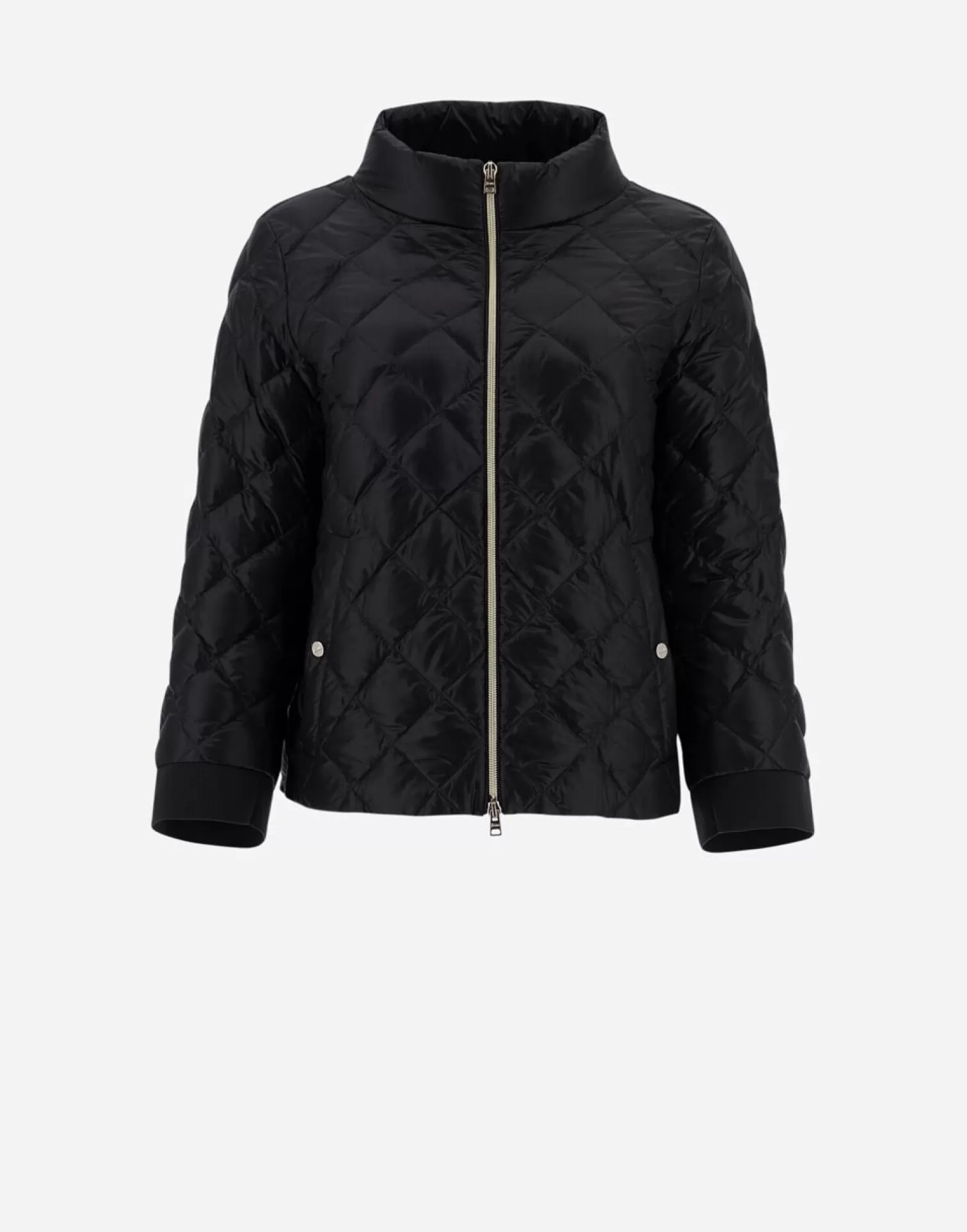 Herno Bomber In Nylon Ultralight A Rombi Nero New