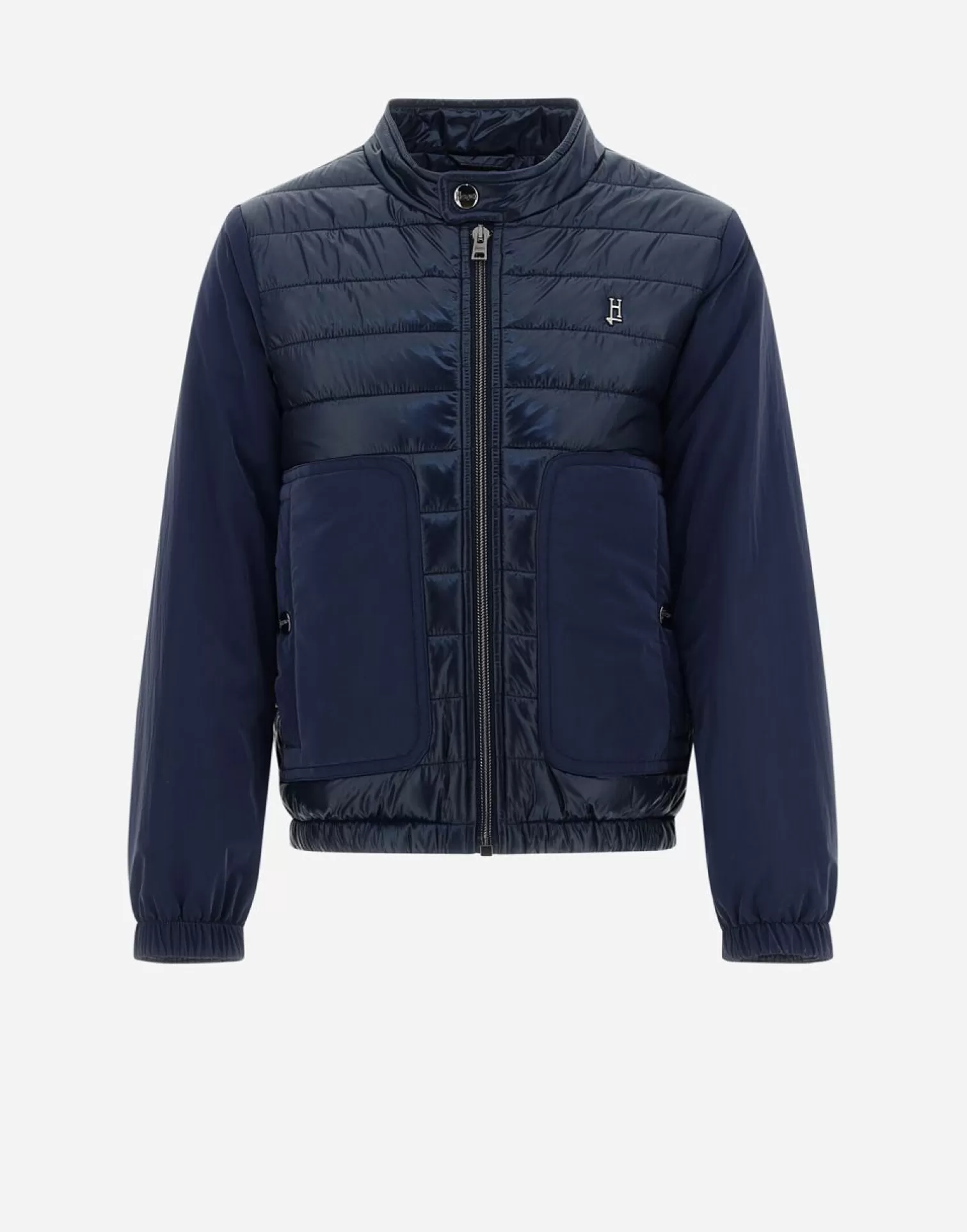 Herno Bomber In Nylon Ultralight E Mat Glaze Blu Navy Online