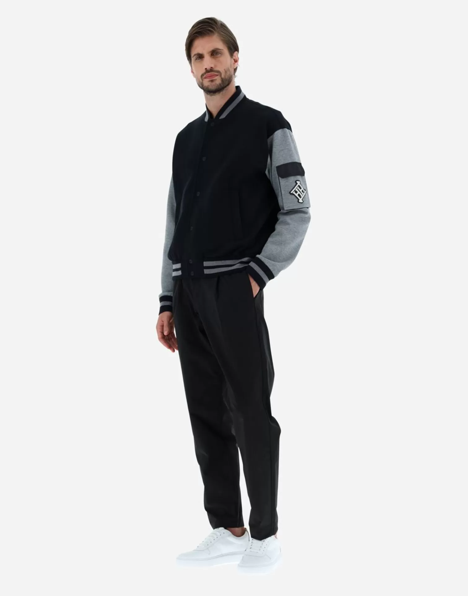 Herno Bomber In Soft Scuba Nero Outlet