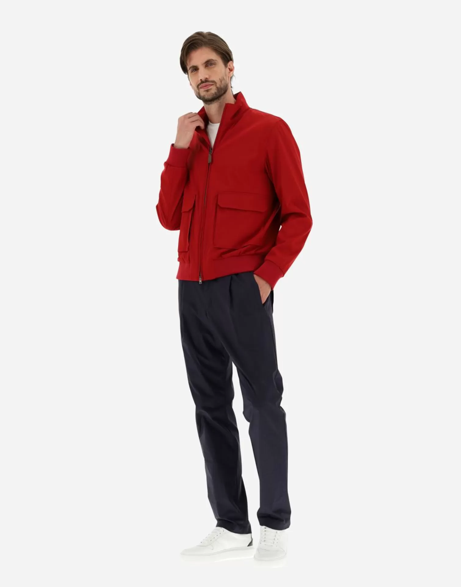 Herno Bomber In T-Way Rosso Cheap