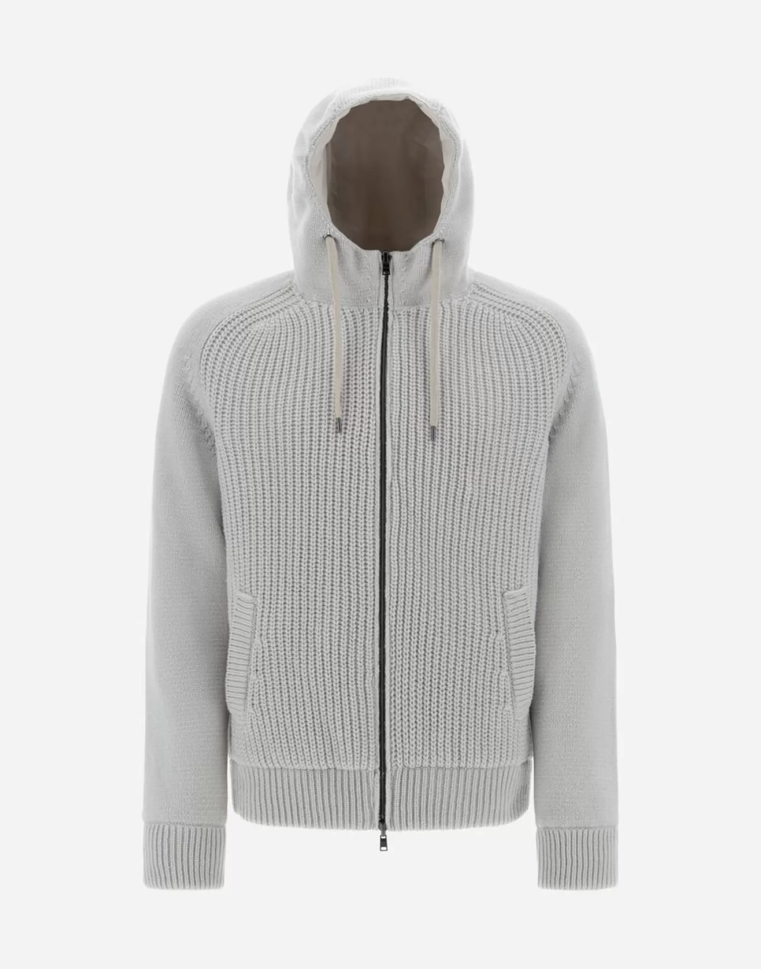 Herno Bomber Resort In Infinity Mix Knit E Rev Ponente Ghiaccio Flash Sale