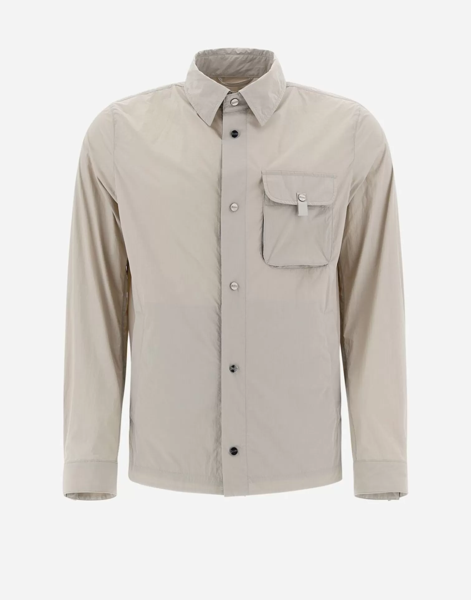 Herno Camicia In Ultralight Crease Naturale New