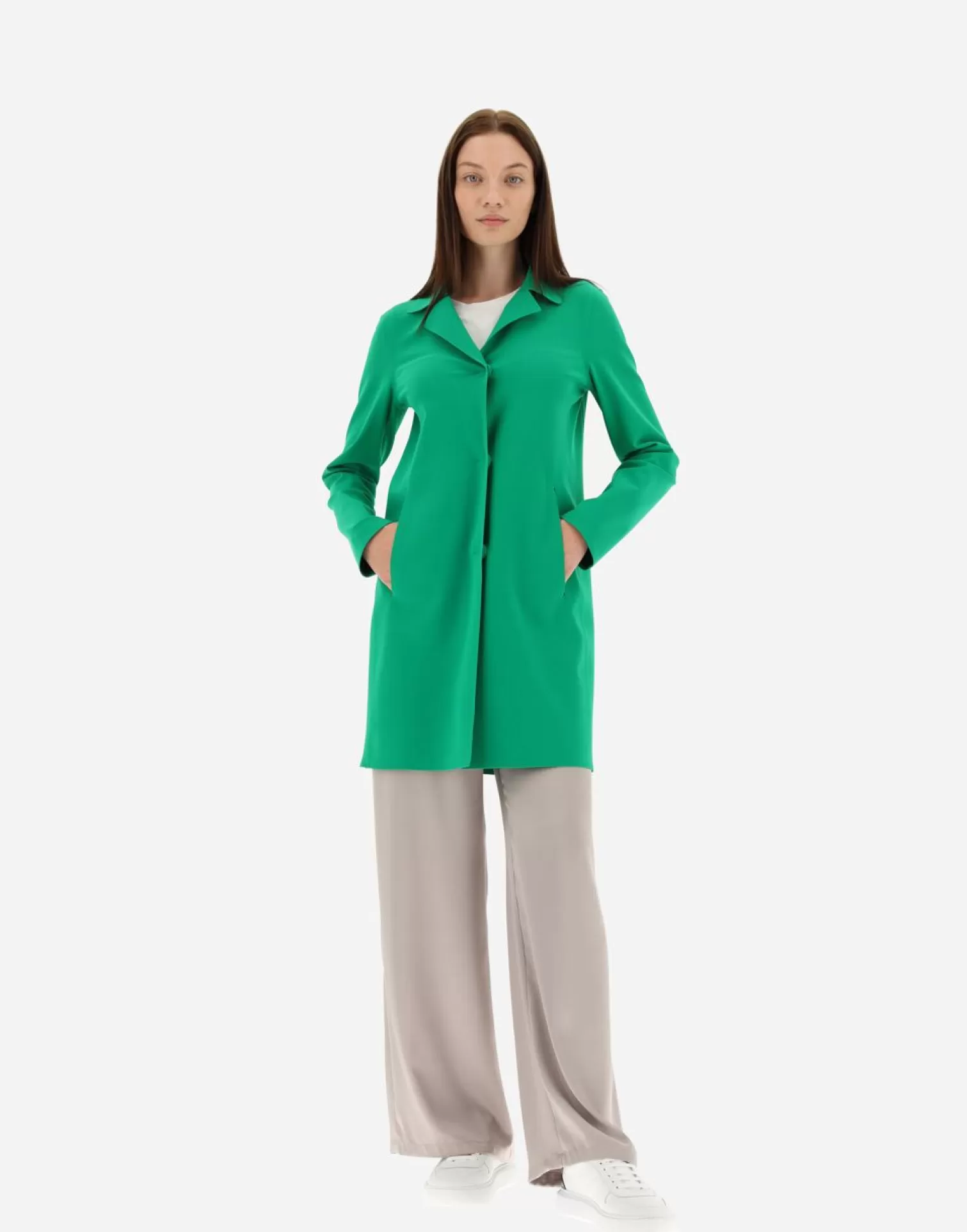 Herno Cappotto First-Act Verde Acceso Online