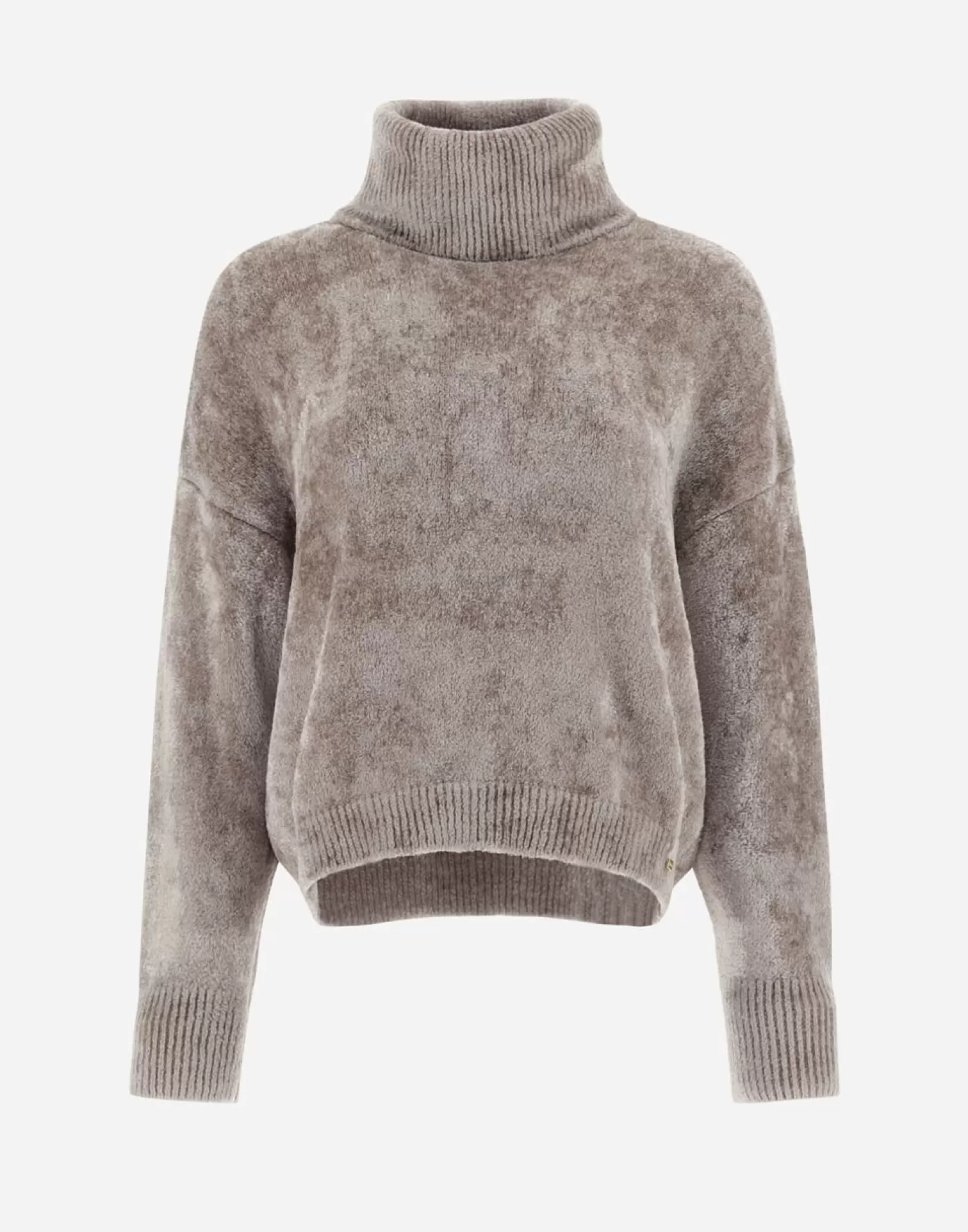 Herno Dolcevita Resort In Chenille Knit Chantilly Fashion