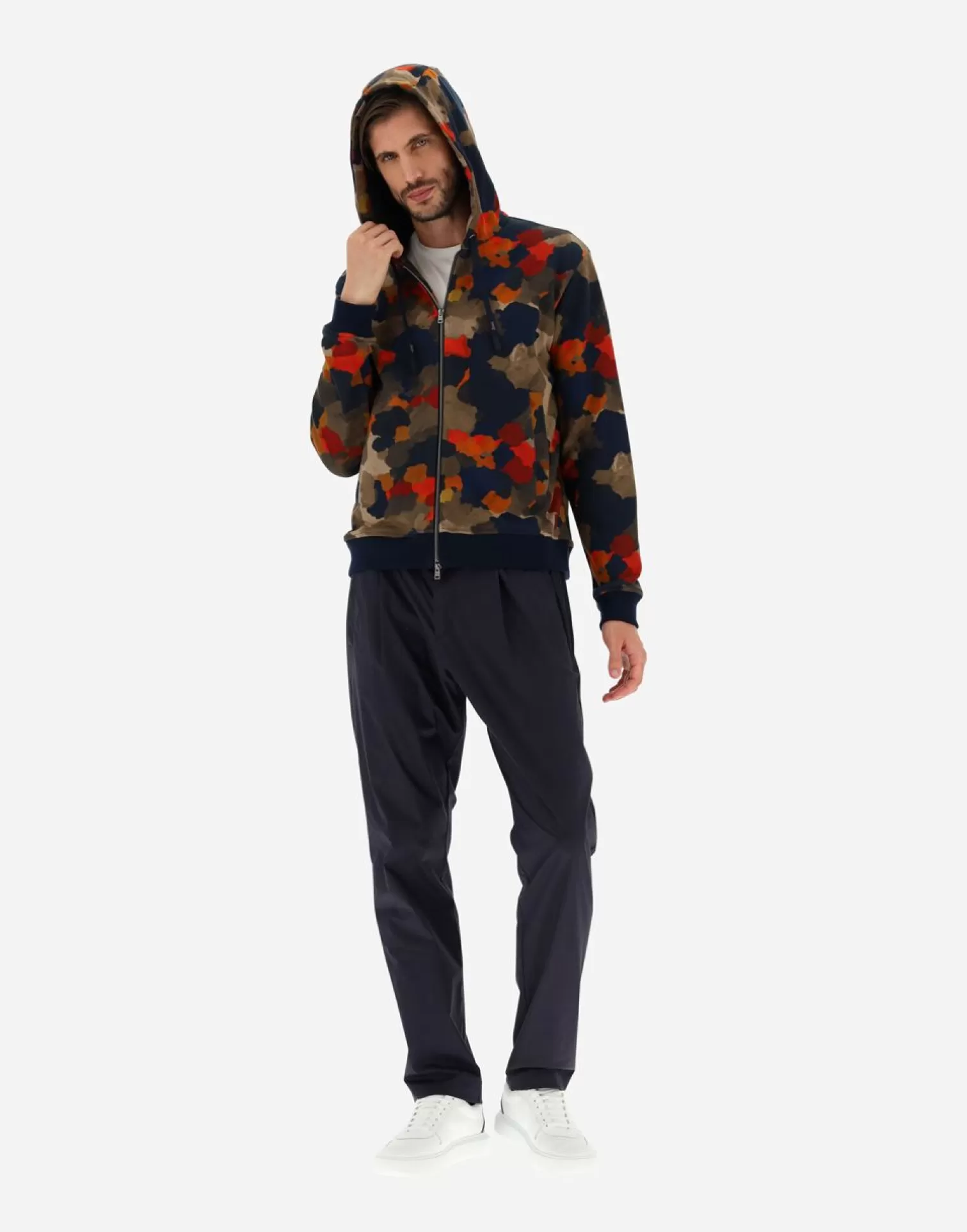 Herno Felpa In Spring Camo Sweater Multicolore Cheap