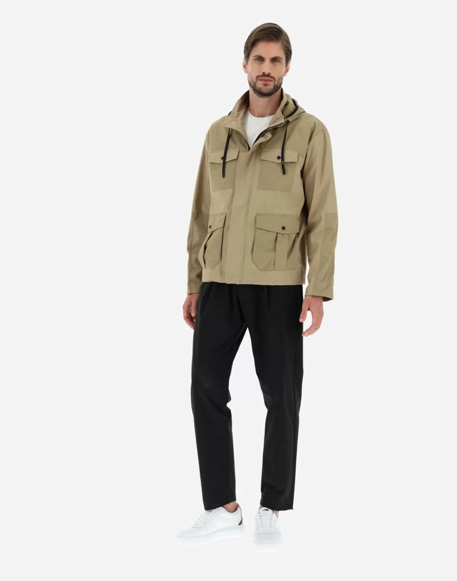 Herno Field Jacket In Delon E Ultralight Crease Sabbia Sale