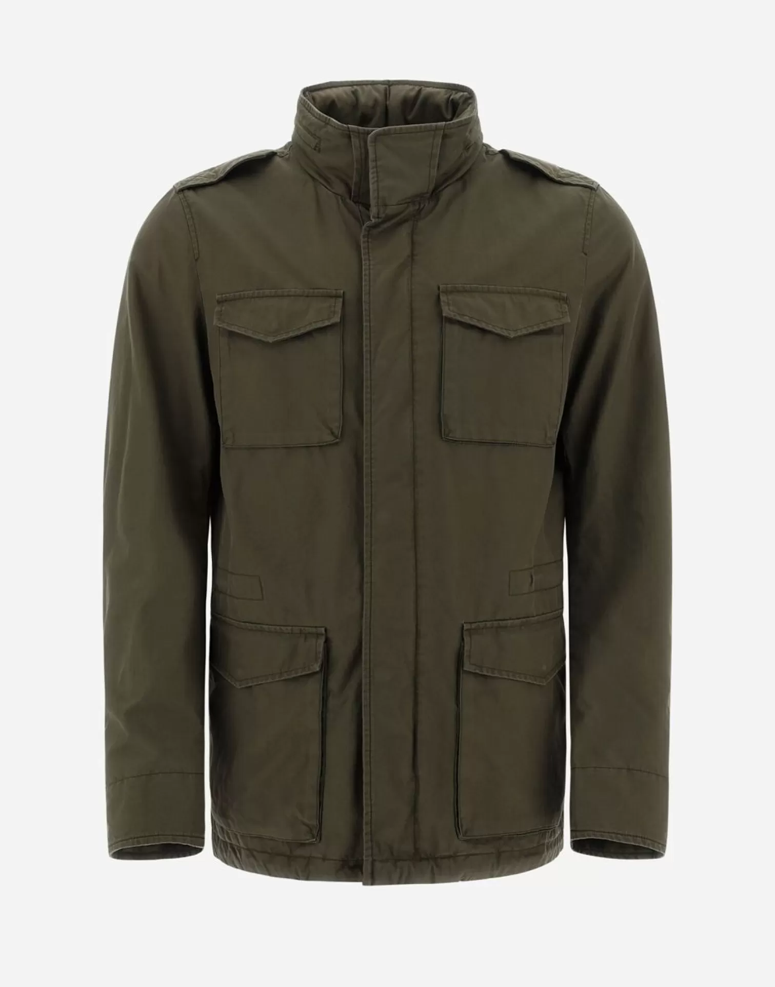 Herno Field Jacket Tigri Lavato Militare Chiaro Shop