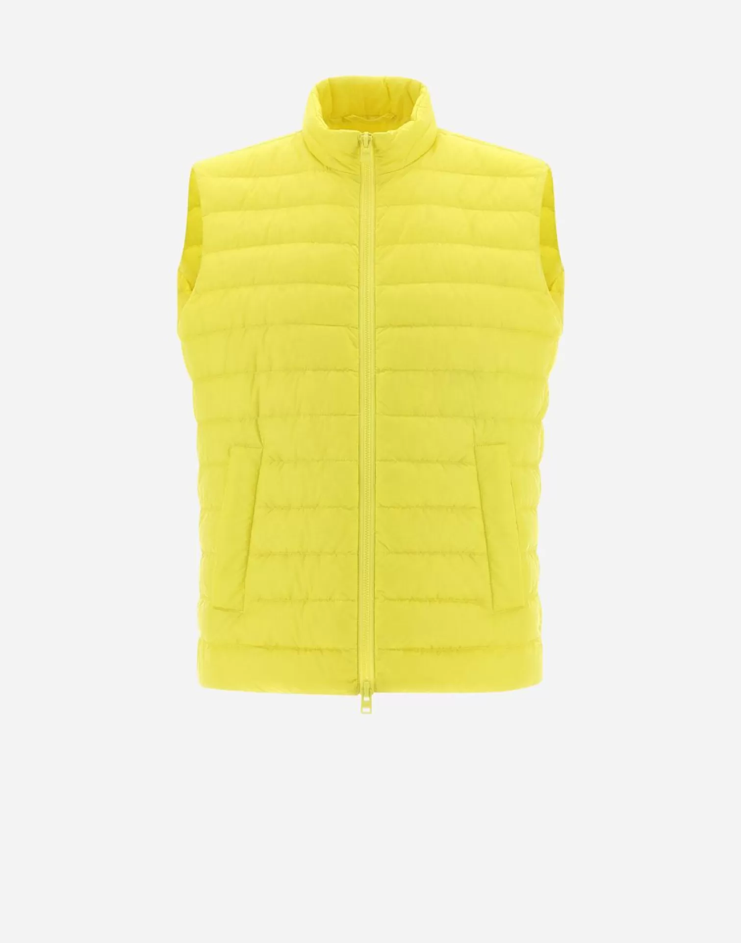 Herno Gilet Globe In Fast5Degradable Giallo Limone Clearance