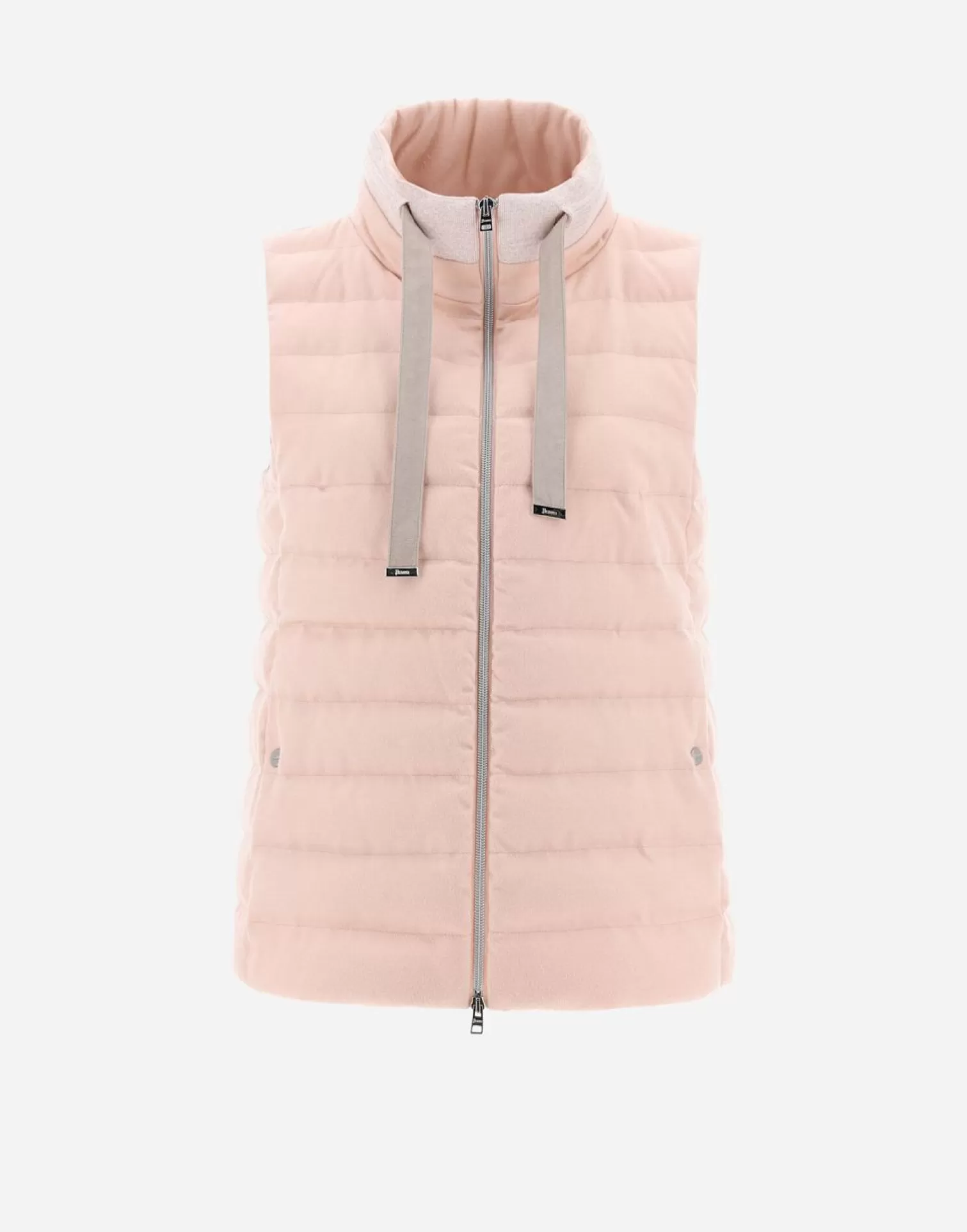 Herno Gilet In Cashmere Seta E Knit Rosa Shop