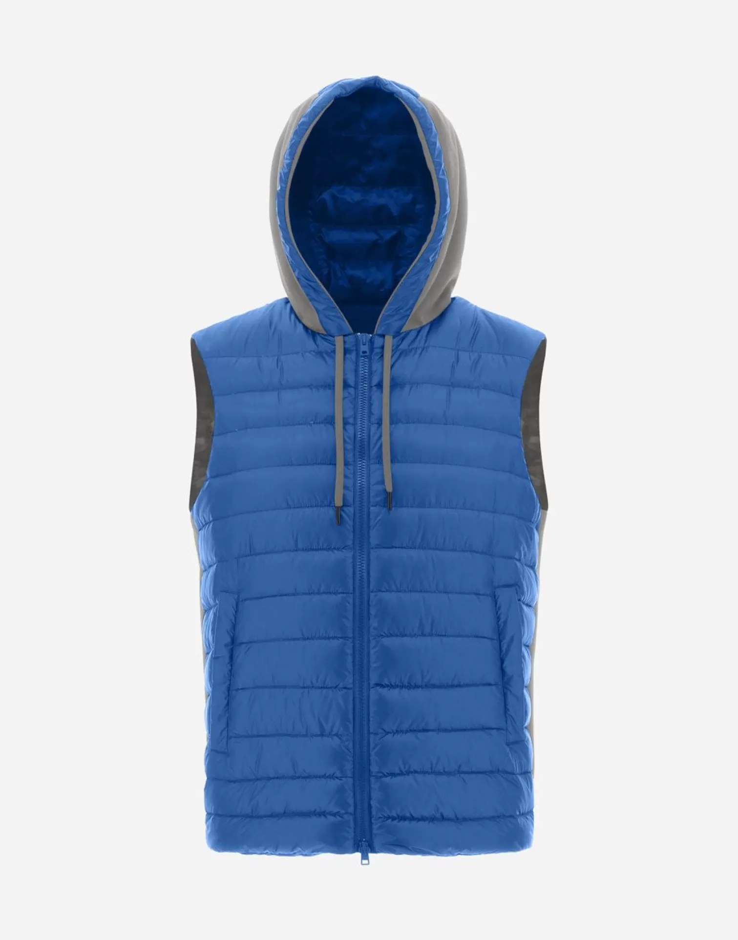 Herno Gilet In Nylon Ultralight E Felpa Turchese Hot