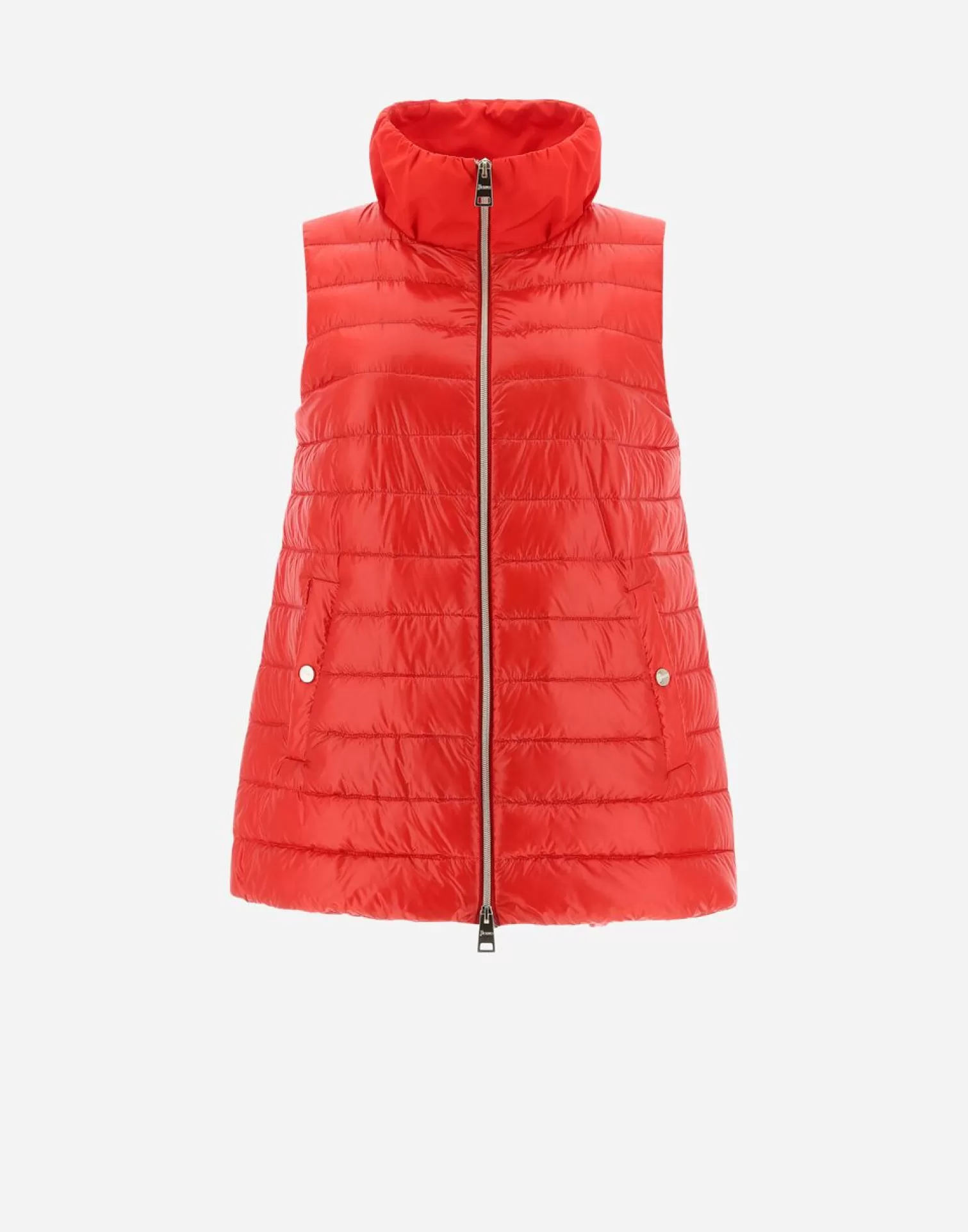 Herno Gilet In Nylon Ultralight E New Techno Taffeta' Rosso Hot