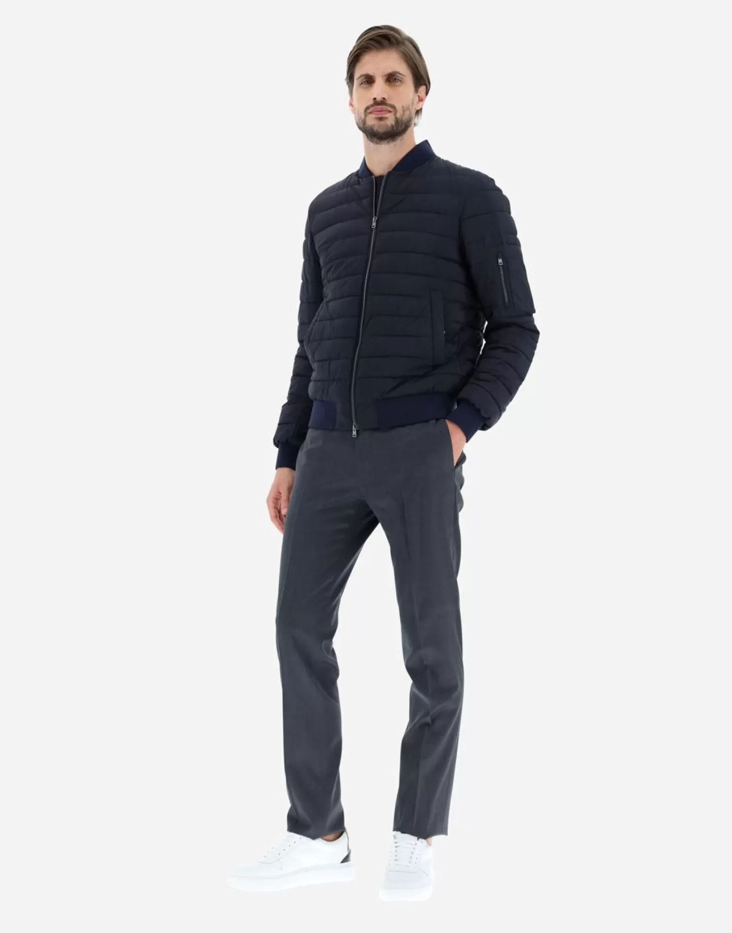 Herno Il Bomberino Blu Navy Outlet