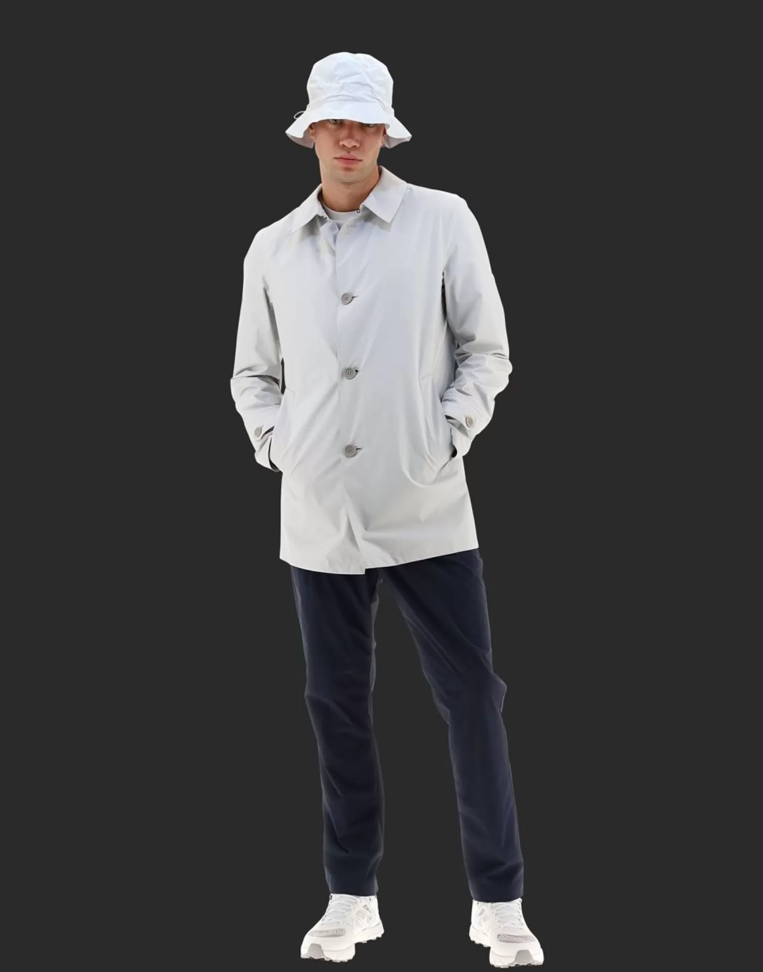 Herno Impermeabile Laminar 2Layer Con Cappello A Secchiello Ghiaccio Outlet