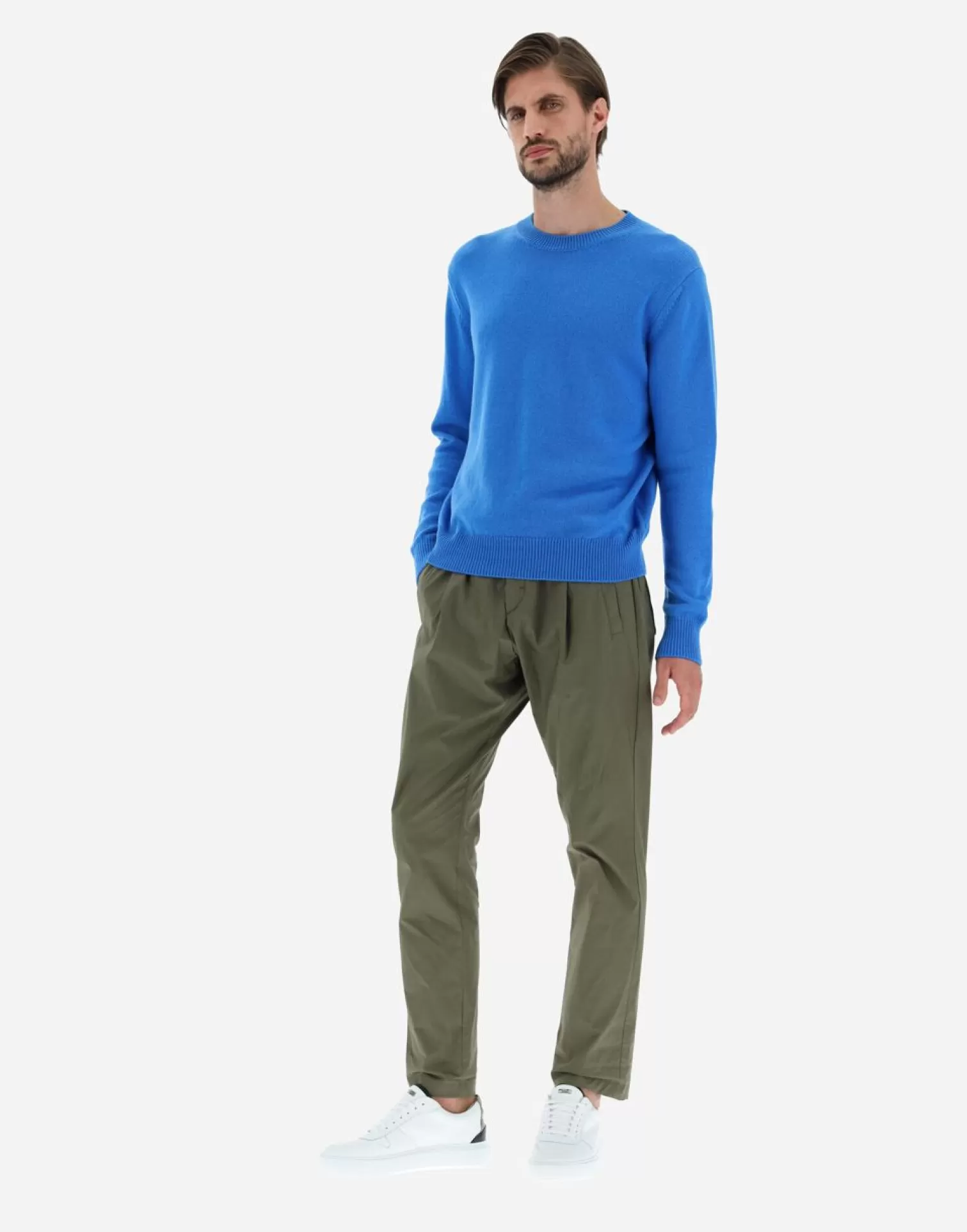 Herno Maglia In Eternity Cashmere Blu Aperto Flash Sale