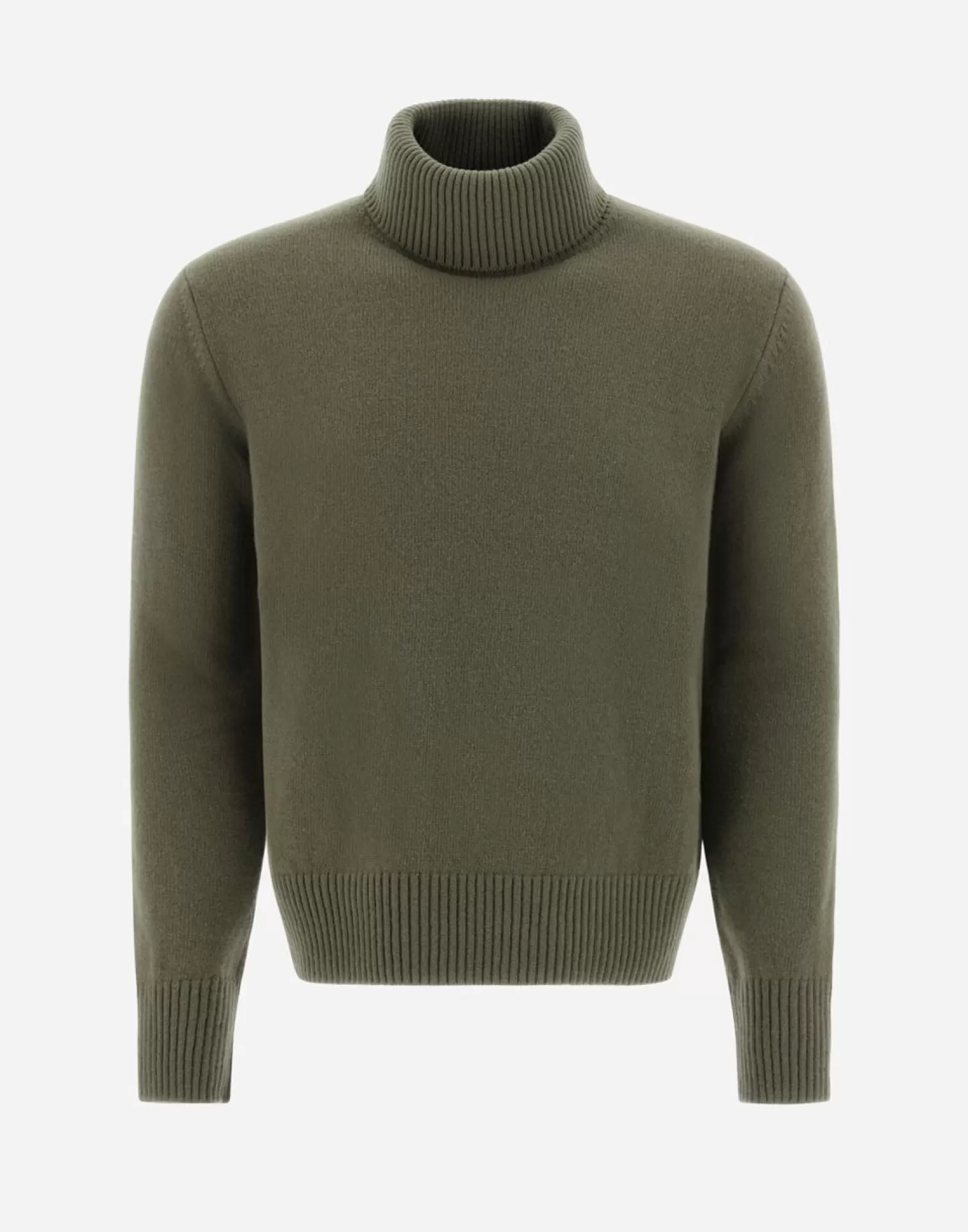 Herno Maglia Resort In Light Infinity Wool Militare Chiaro Sale