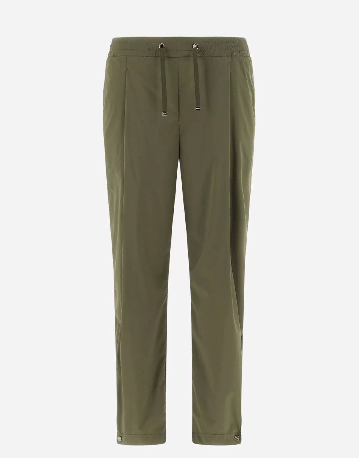 Herno Pantaloni In Light Nylon Stretch Militare Chiaro Outlet