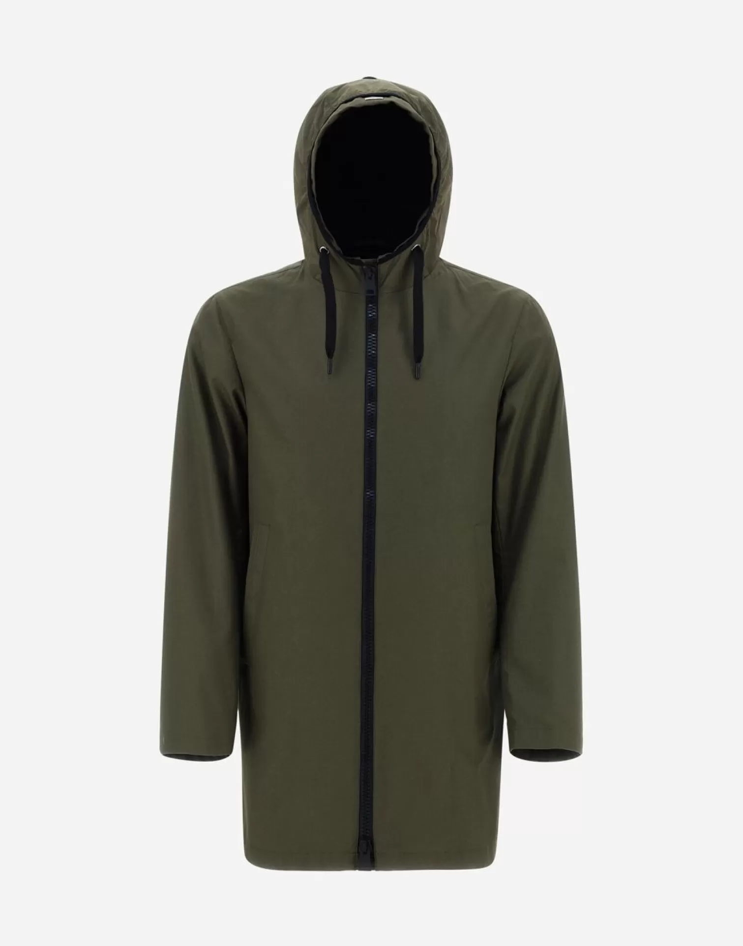 Herno Parka In Delon E Ultralight Crease Militare Chiaro Online