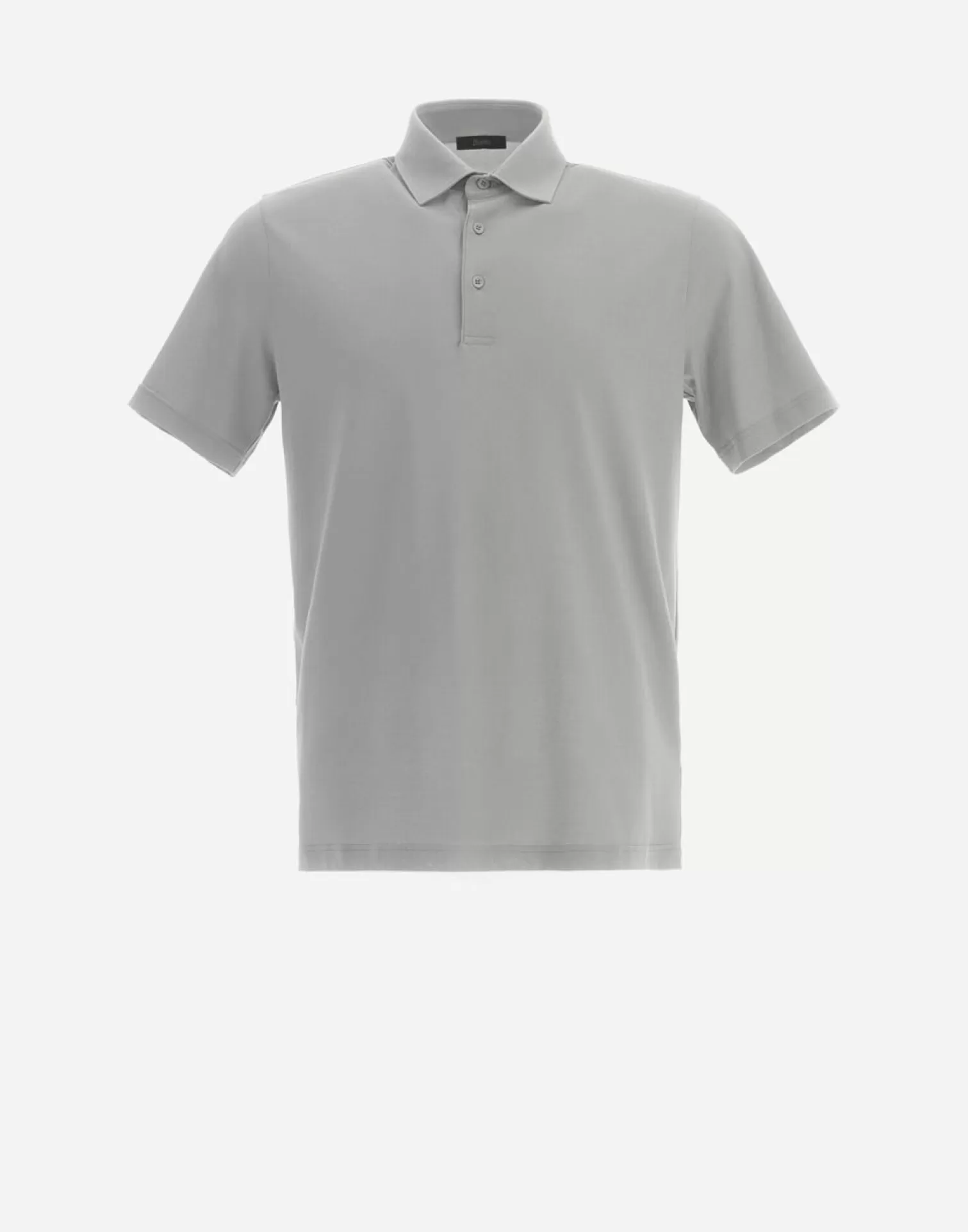 Herno Polo In Jersey Crepe Grigio New