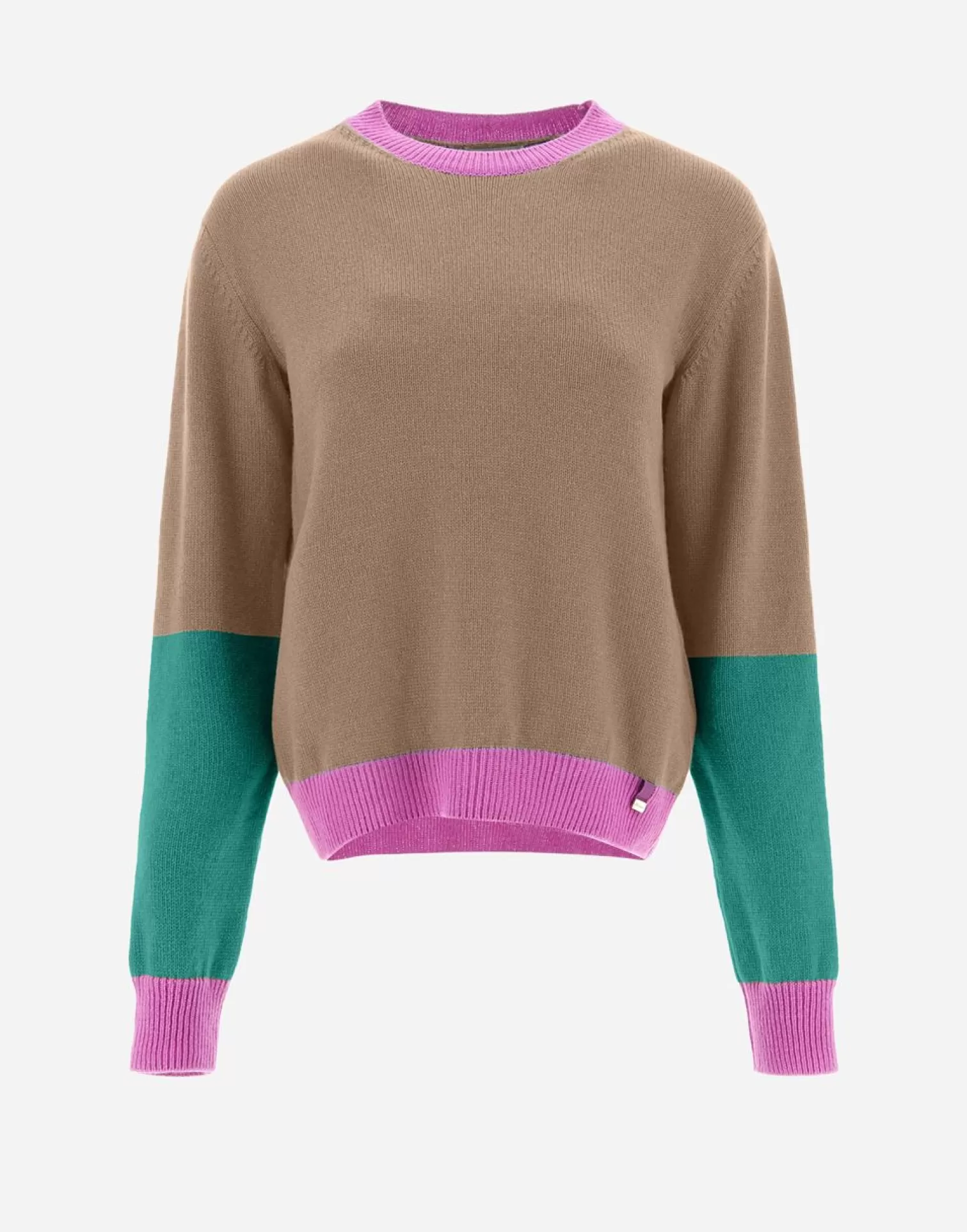 Herno Pullover In Cashmere Cloud Cammello Cheap