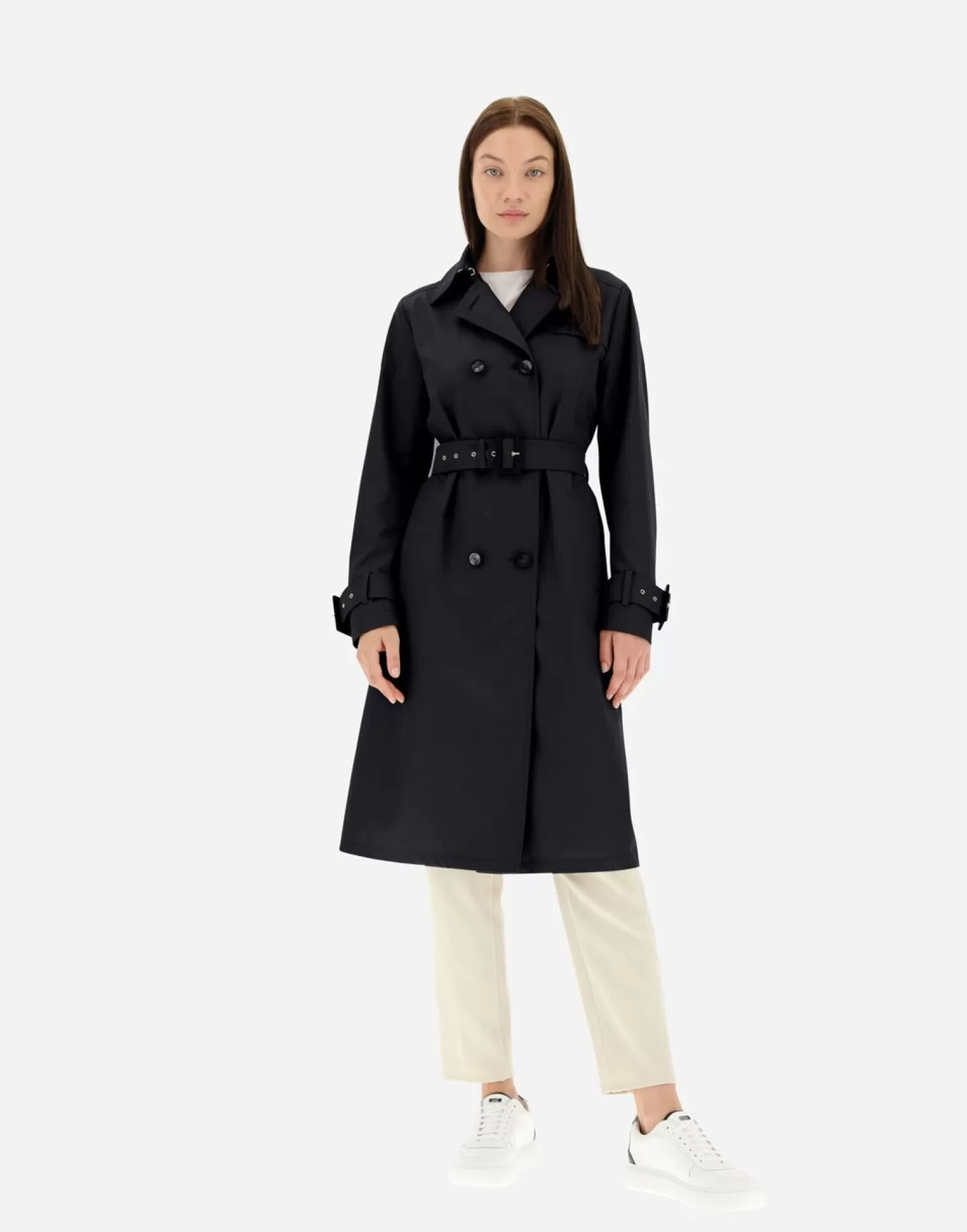 Herno Trench In Delon E Monogram Nero Cheap