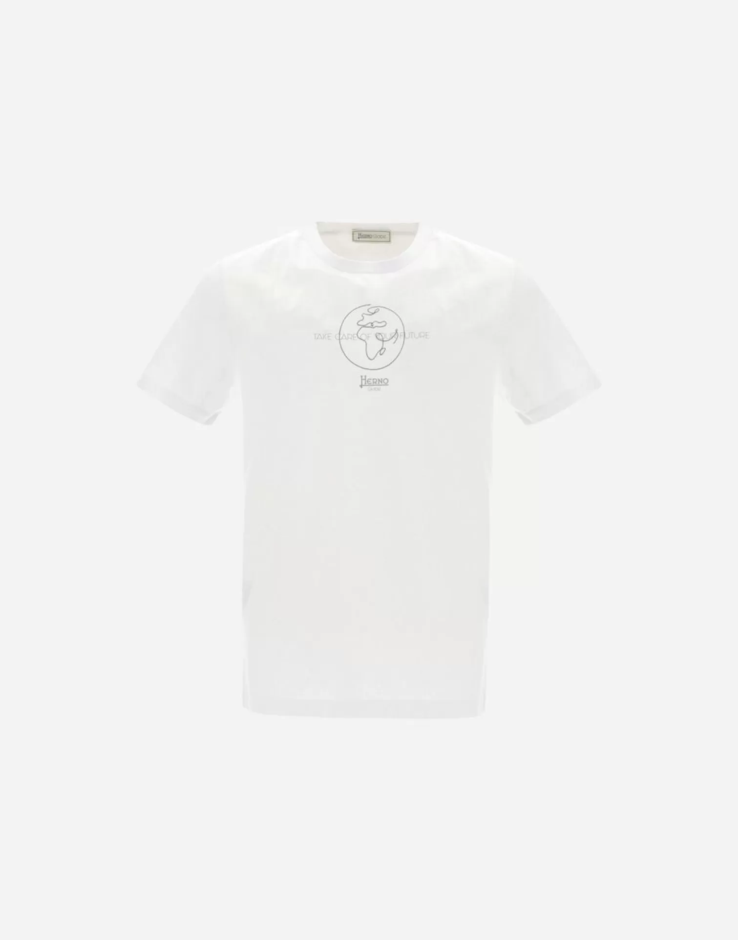 Herno T-Shirt Gots Cotton Light Jersey Bianco Online