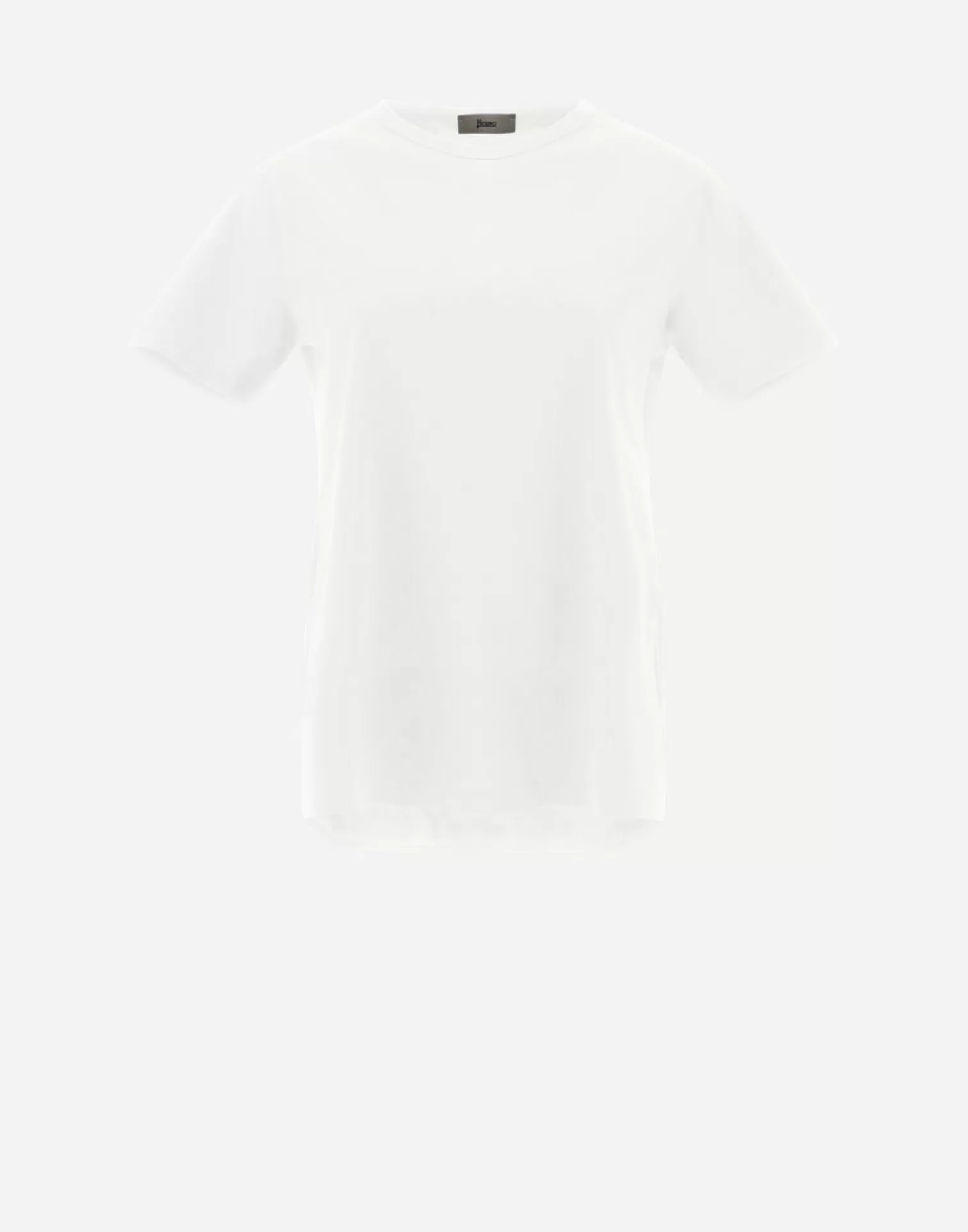 Herno T-Shirt In Chic Cotton Jersey E New Techno Taffeta' Bianco Cheap