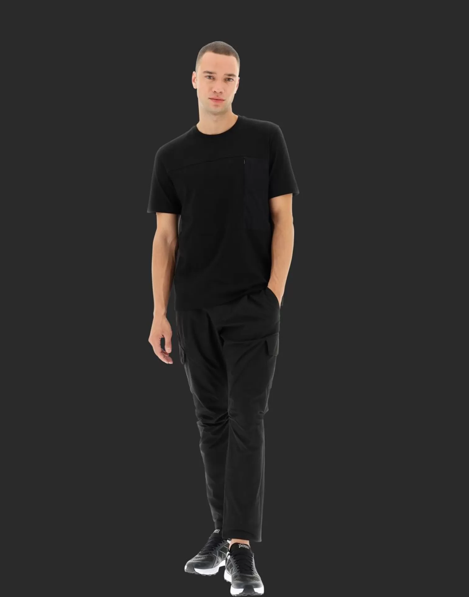 Herno T-Shirt In Compact Jersey E Light Mesh Nero Shop