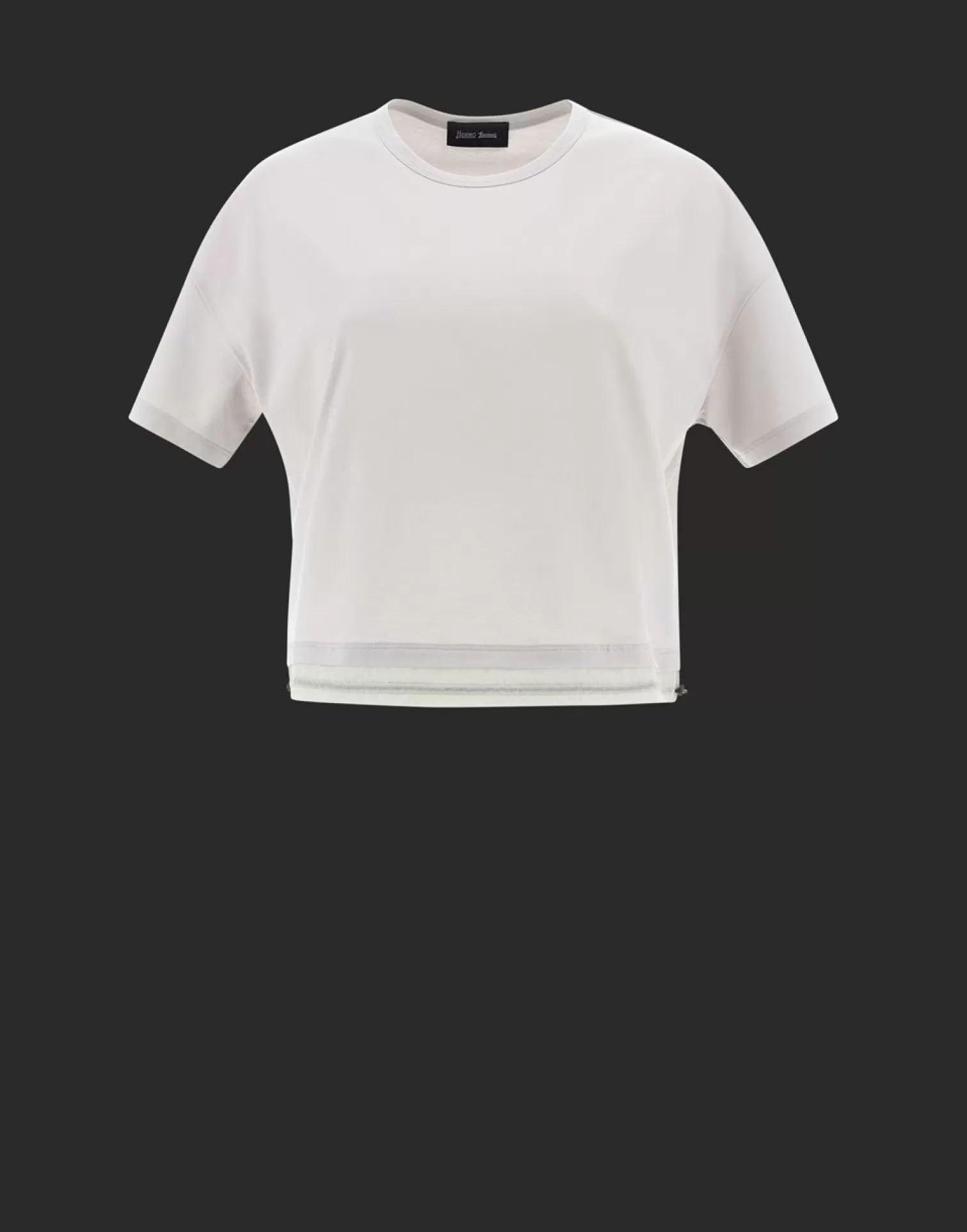 Herno T-Shirt In Dynamic Interlock E Light Opalescent Ghiaccio Best Sale