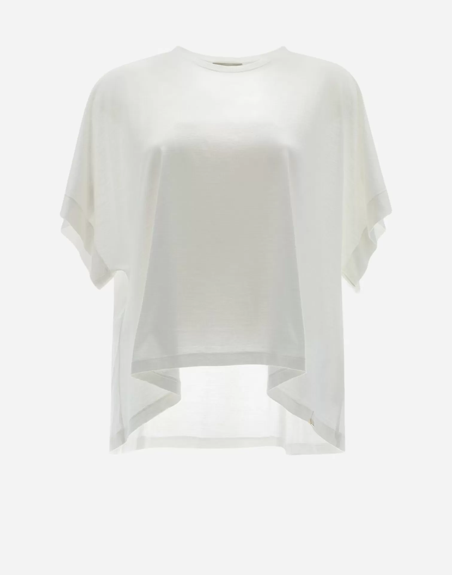 Herno T-Shirt In Silk Jersey Bianco Outlet