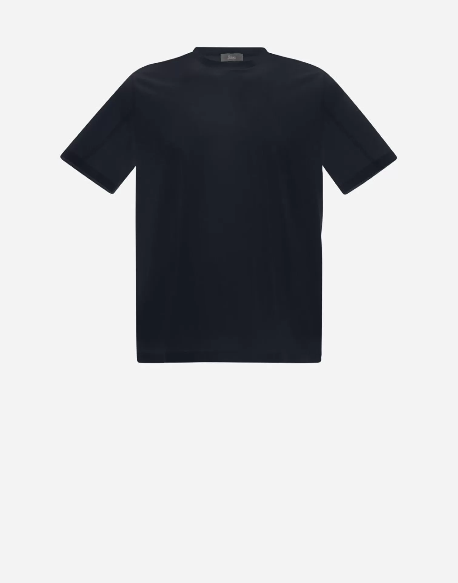 Herno T-Shirt In Superfine Cotton Stretch Nero Fashion