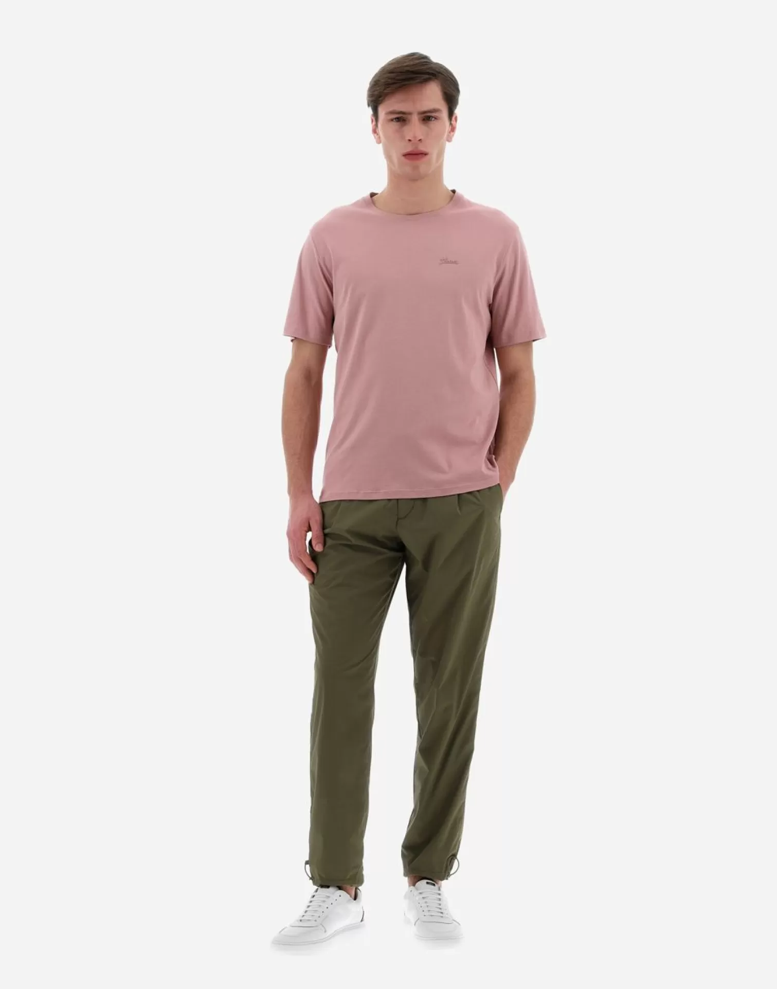 Herno T-Shirt Resort In Basic Cotton Rosa Best